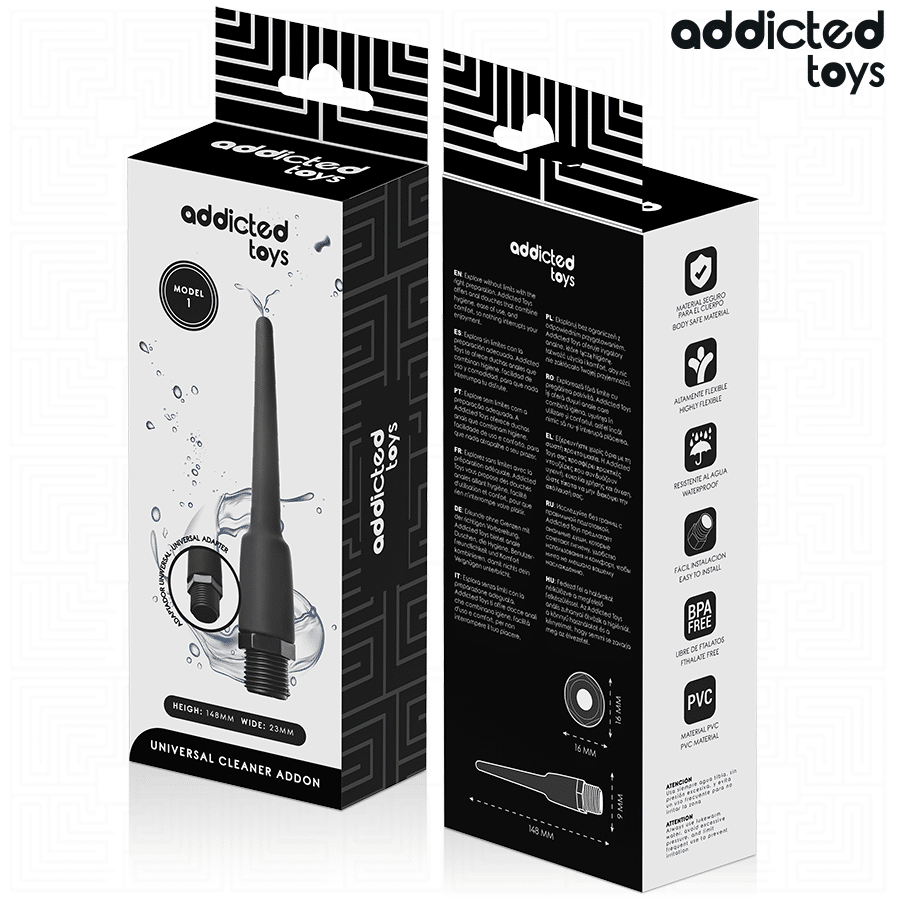 Nettoyant anal avec adaptateur universel modèle 1 — ADDICTED TOYS, vue 7