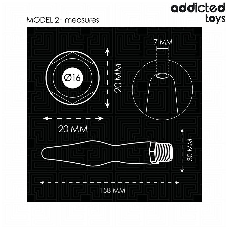 Nettoyeur anal avec adaptateur universel modèle 2 — ADDICTED TOYS, vue 5