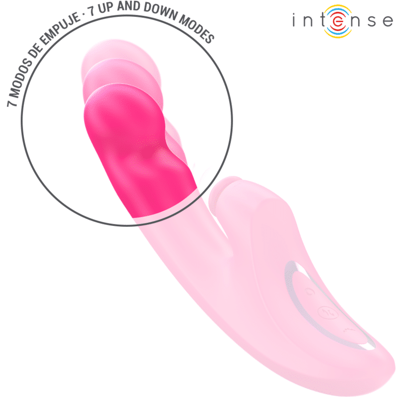 EMI vibrateur 13,5 CM multifonction 3 en 1 10 vibrations rose — INTENSE, vue 4