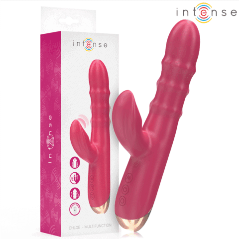 Chloe vibrateur multifonction 3 en 1 rouge — INTENSE