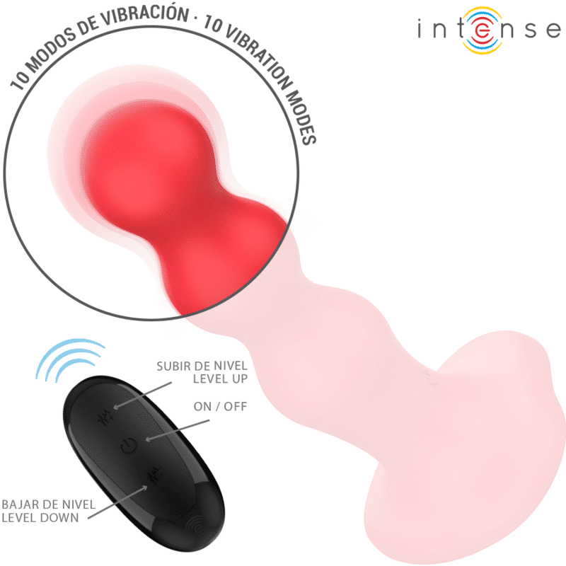 Cody vibrateur avec ventouse télécommande rouge — INTENSE, vue 4