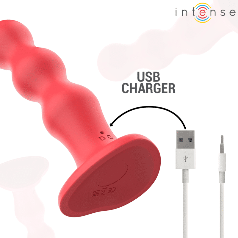Cody vibrateur avec ventouse télécommande rouge — INTENSE, vue 7