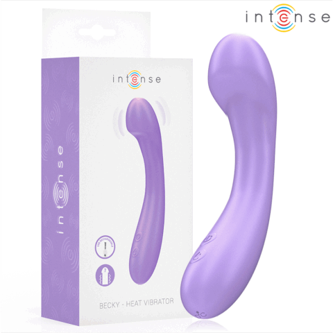 Becky vibrateur 19 CM chauffant 7 vibrations violet — INTENSE