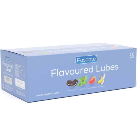 Boîte de lubrifiants aromatisés 144 unités 5 ML — PASANTE