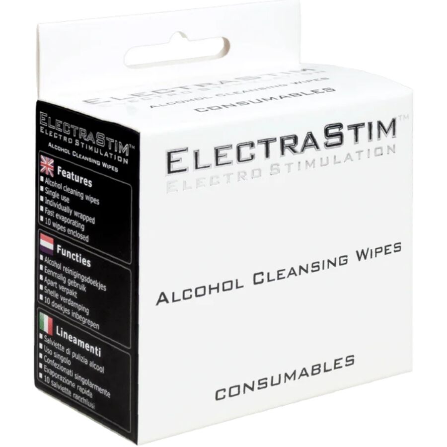 Lingettes nettoyantes à l'alcool 10 unités — ELECTRASTIM