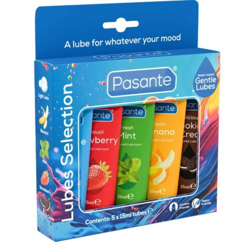 Pack lubrifiants saveurs assorties 5 unités X 15 ML