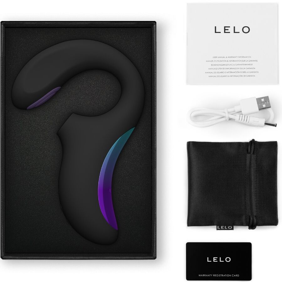 Enigma double vibrateur sonic point G noir — LELO, vue 3