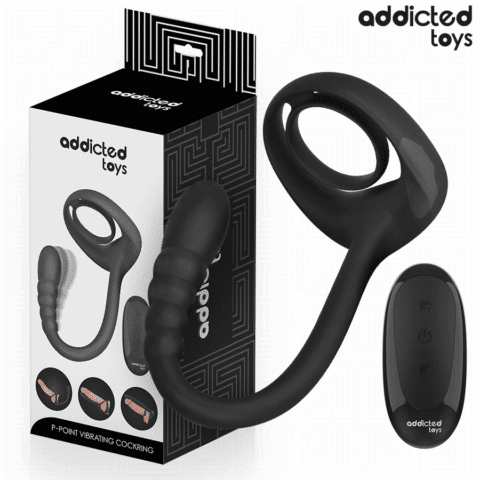 Anneau pénitentiaire vibrant pour point P avec télécommande — ADDICTED TOYS