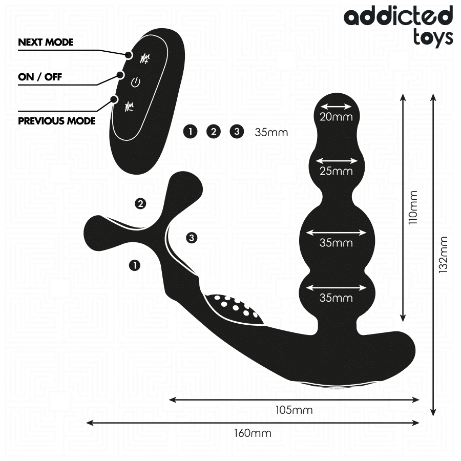 Masseur de prostate rotatif à télécommande — ADDICTED TOYS, vue 7