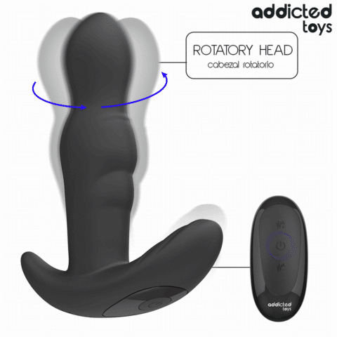 Plug anal vibrant et rotatif avec télécommande — ADDICTED TOYS