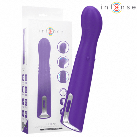 Vibrateur helena beads UP & down wiggle 13,5 CM — INTENSE