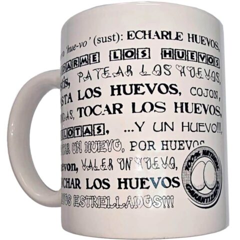 MUG blanc avec boules synonymes 370 ML — DIABLO PICANTE
