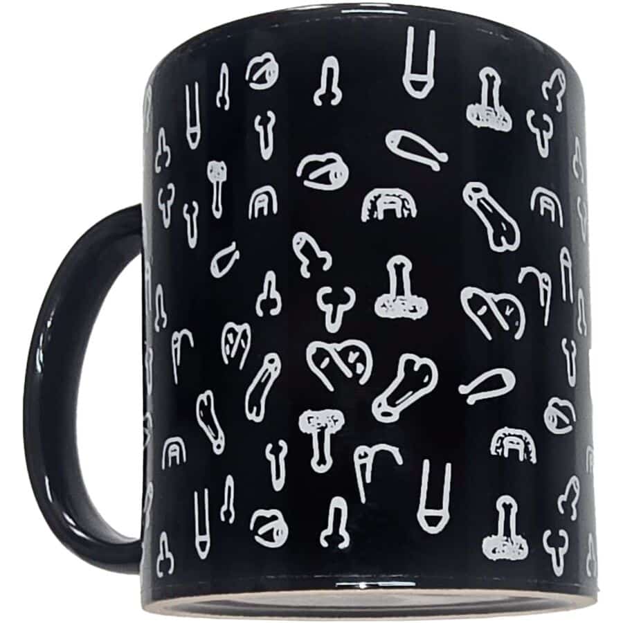 Tasse à pénis noir 370 ML — DIABLO PICANTE