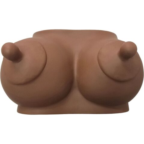 Tirelire en forme de seins ton foncé — DIABLO PICANTE