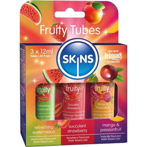 Pastèque, fraise et mangue 3 x 12 ML — KIT DE LUBRIFIANTS FRUITÉS SKINS