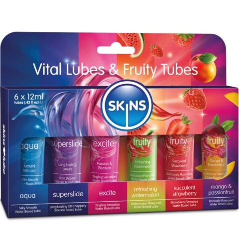 6 x 12 ML — KIT DE LUBRIFIANTS VITAL & FRUITY POUR LA PEAU