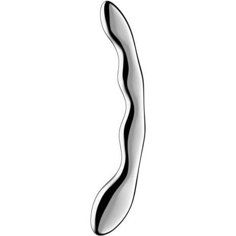 Cosmic crest 2 godemichet double en acier inoxydable — SATISFYER