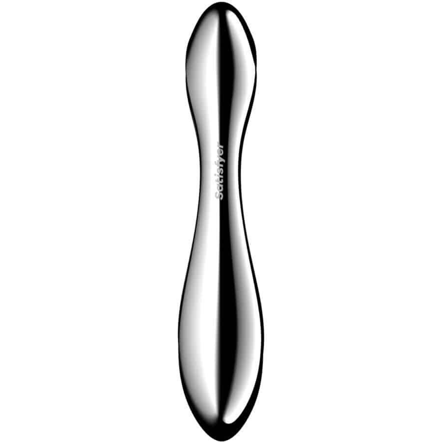 Pure gravity 2 godemichet double extrémité en acier inoxydable — SATISFYER, vue 4