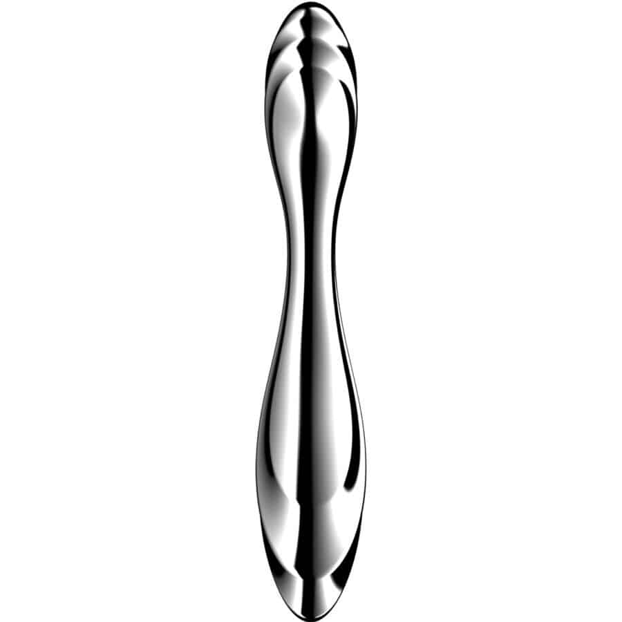 Pure gravity 2 godemichet double extrémité en acier inoxydable — SATISFYER, vue 2