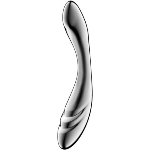 Pure gravity 3 godemichet double extrémité en acier inoxydable — SATISFYER