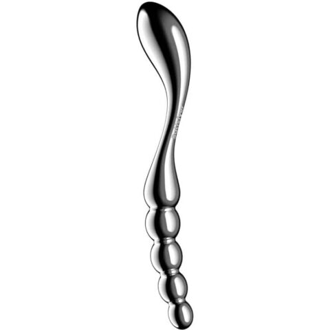 Star force 1 godemichet double en acier inoxydable — SATISFYER