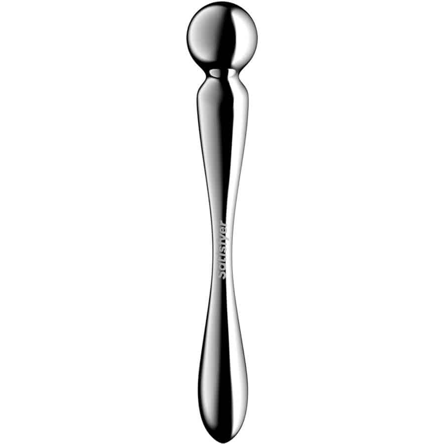 Star force 2 godemichet double en acier inoxydable — SATISFYER, vue 4