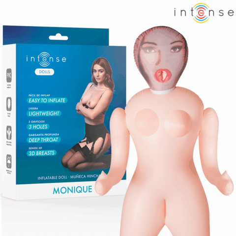 Poupée gonflable monique à trois orifices