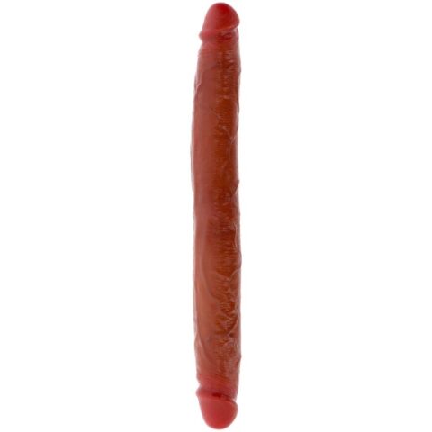 Godemichet en silicone à double extrémité caramel 35 CM — GET REAL