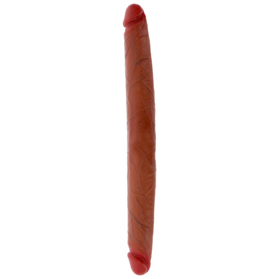 Godemichet en silicone à double extrémité caramel 40 CM — GET REAL
