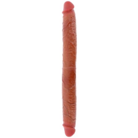 Godemichet en silicone à double extrémité caramel 46 CM — GET REAL