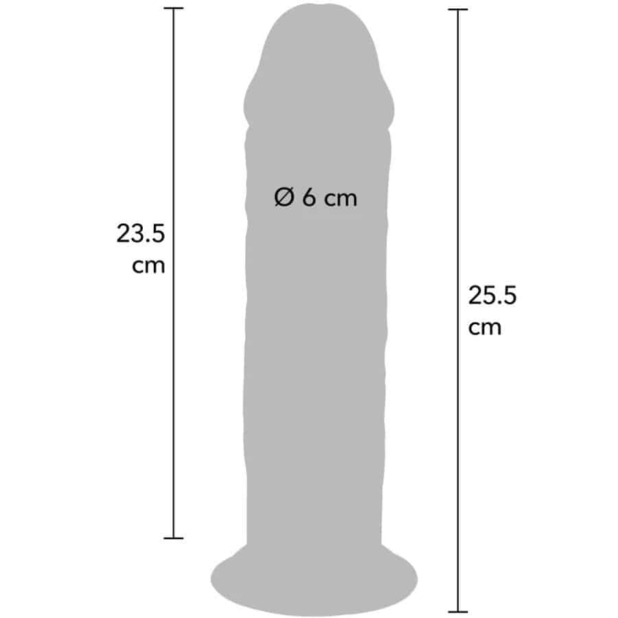 Pénis de luxe épais double densité en TPE 25,5 CM — GET REAL, vue 4