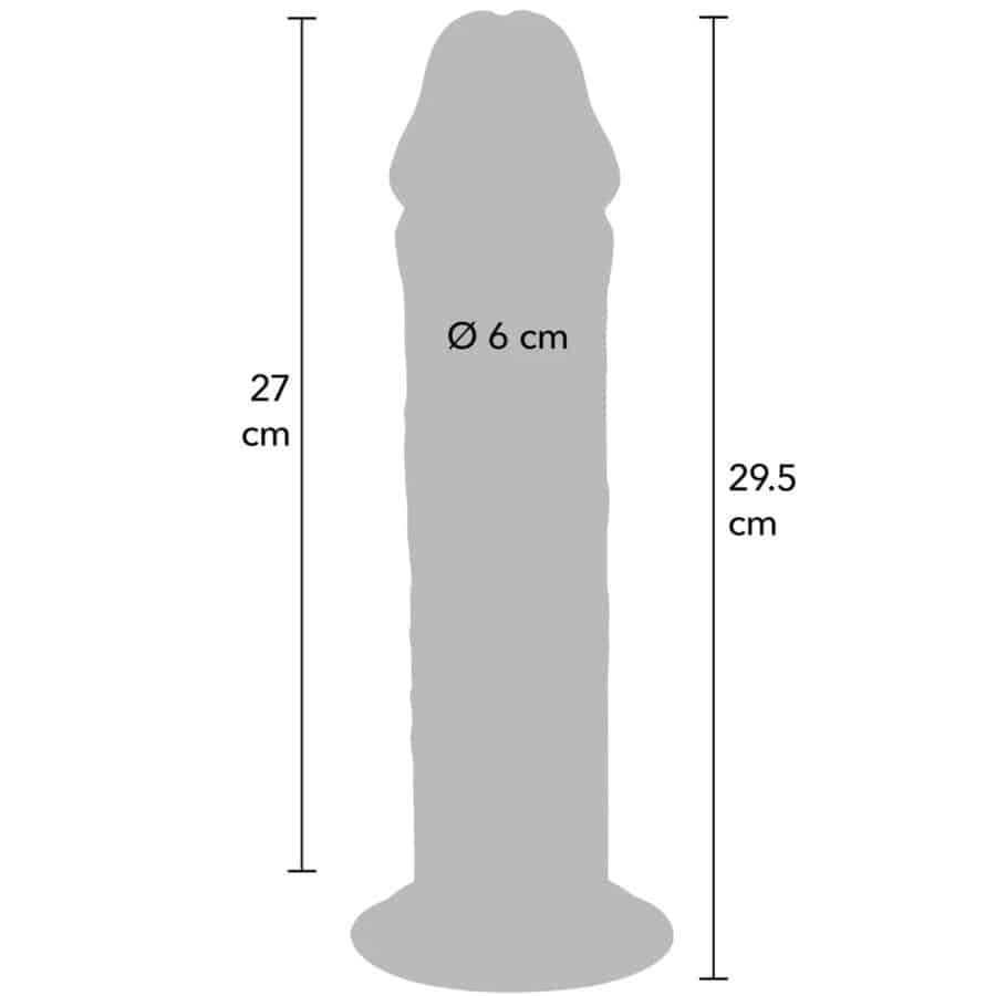 Pénis de luxe épais double densité en TPE 29,5 CM — GET REAL, vue 4