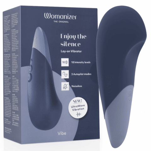 Vibe lay-on vibrateur silencieux bleu foncé