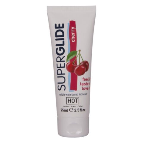 Superglide lubrifiant comestible à base d'eau cerise 75 ML — HOT
