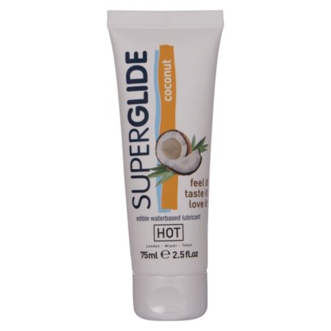 Superglide lubrifiant comestible à base d'eau et de noix de coco 75 ML — HOT