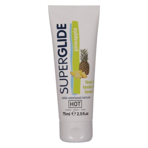 Superglide lubrifiant comestible à base d'eau ananas 75 ML — HOT