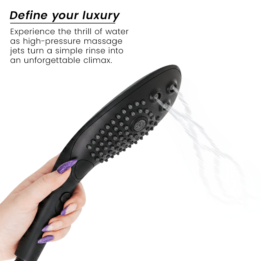 Pommeau de douche stimulant clitorial wave noir — WOMANIZER, vue 3