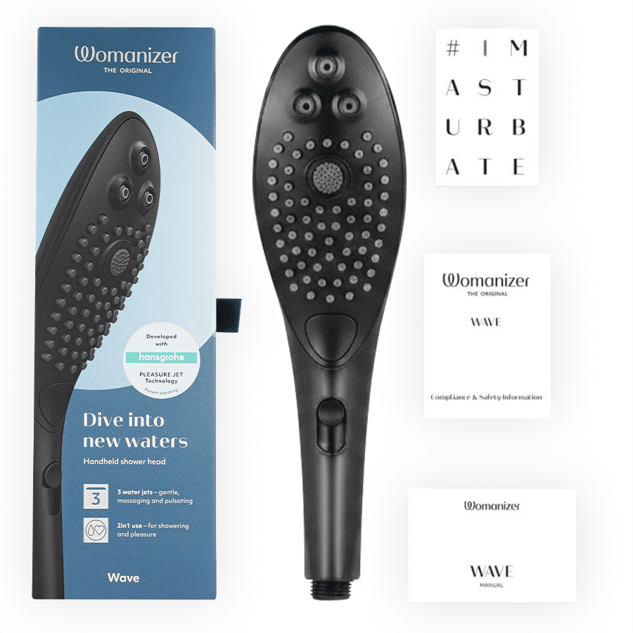 Pommeau de douche stimulant clitorial wave noir — WOMANIZER, vue 6