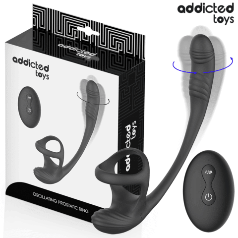 Plug anal avec vibration, ondulation à 360° et stimulateur de testicules — ADDICTED TOYS