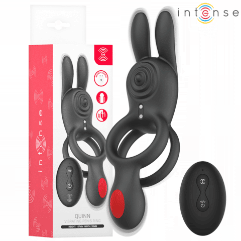 Quinn double vibration anneau avec télécommande — INTENSE