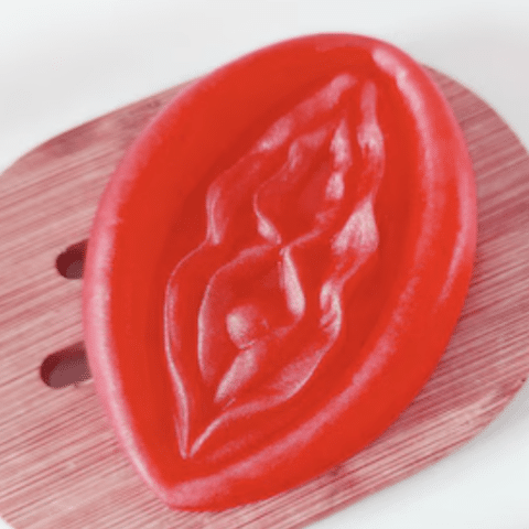2 Savons parfumés rouges en forme de vagin — DIABLO PICANTE