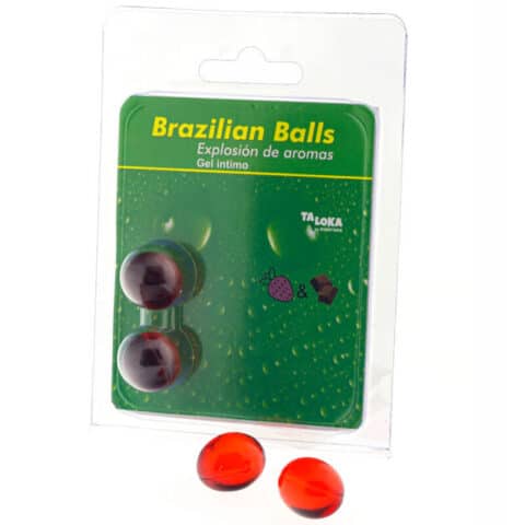 2 Boules brésiliennes gel intime fraise & chocolat — TALOKA