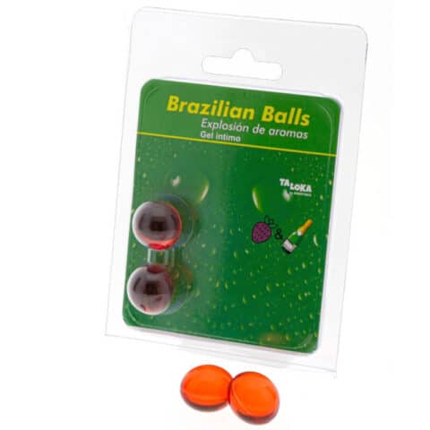2 Boules brésiliennes gel intime fraises & champagne — TALOKA