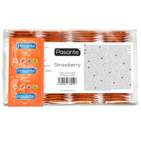 Préservatifs saveur fraise SAC 144 unités — PASANTE