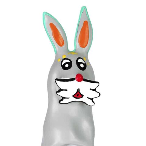 Préservatifs fantaisie peints à la main en forme de lapin XL — CONDOMERIE