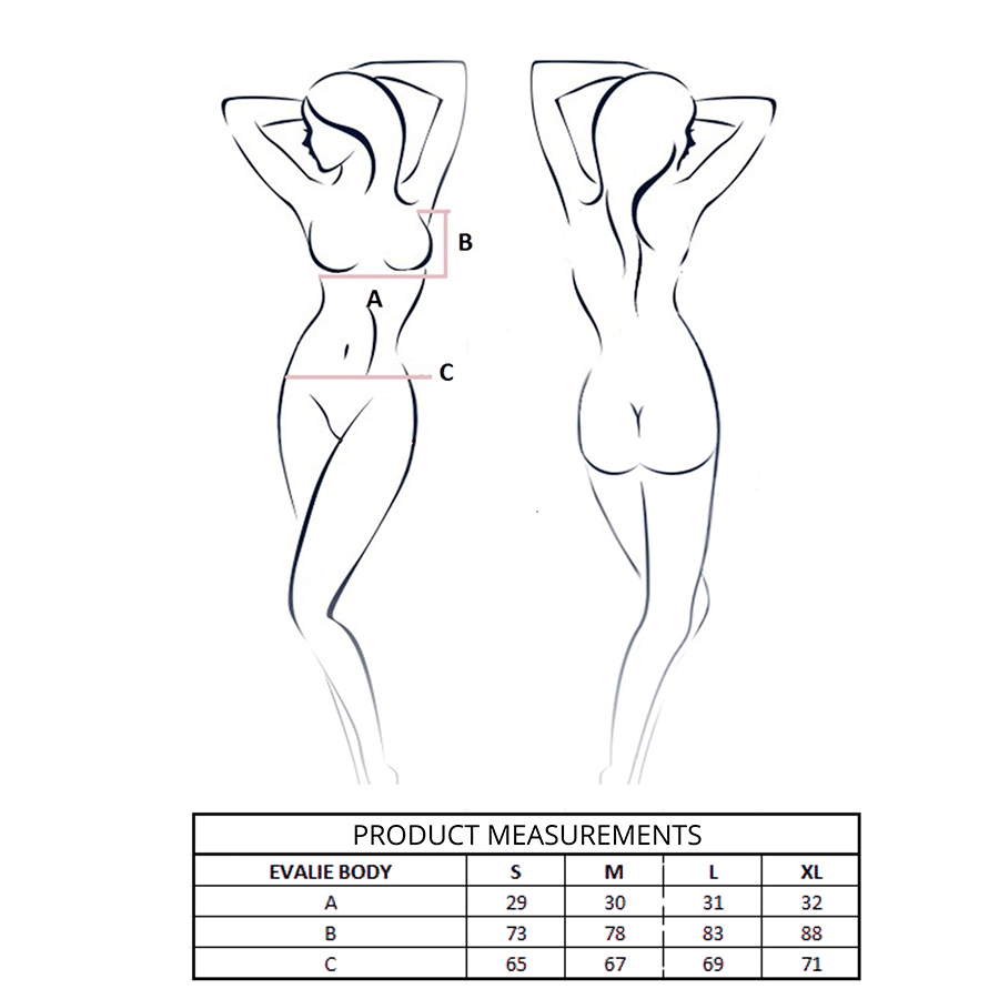 Body evalie noir S/M — PASSION, vue 4