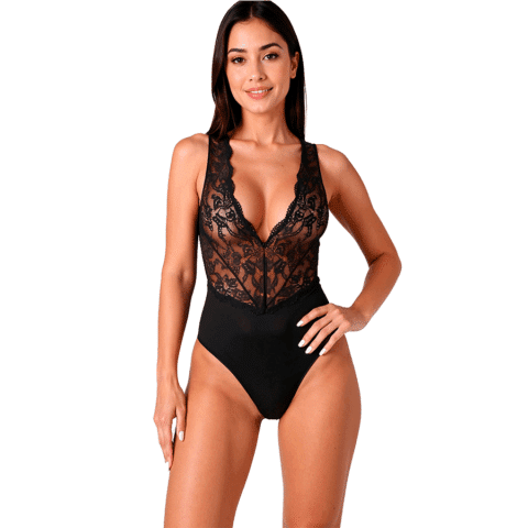 Body evalie noir S/M — PASSION