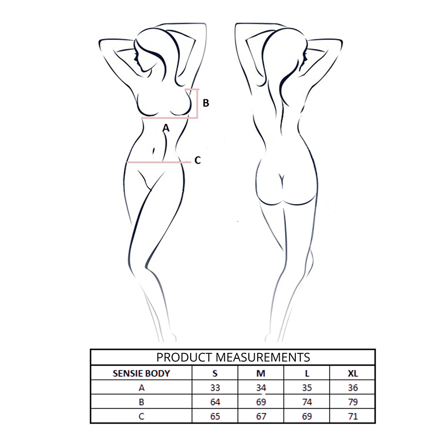 Body sensie bleu marine S/M — PASSION, vue 4