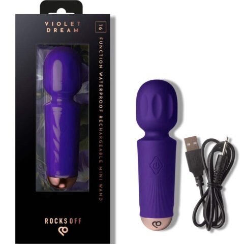 Mini baguette rechargeable 16 fonctions violet dream — ROCKS-OFF