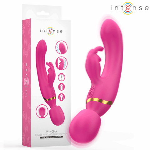 Vibrateur double winona lapin et baguette — INTENSE
